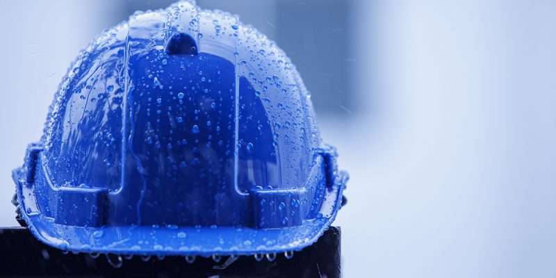 heavy rain and construction safety helmets, blue hard safety helmet